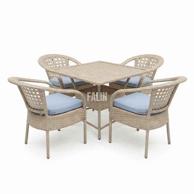 Chair Table Set 4+1 (4chair 1table)